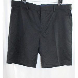 NWT‎ Jack Nicklaus Mens Black Flat Front Polyester Golf Shorts 40